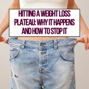 A woman's midsection with her pulling her jeans away from her waist main header image.