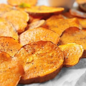 sweet potato wedges are an example of low fodmap snacks