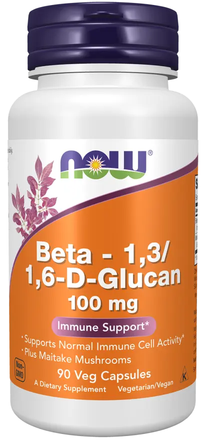 A NOW foods Beta-Glucan supplement.