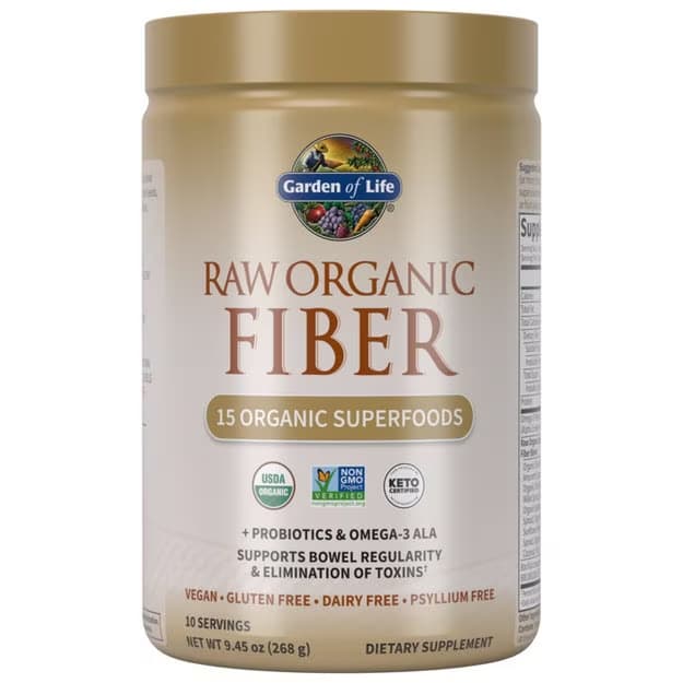 Raw Organic Fiber from Garden of Life.