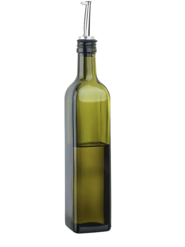 An olive oil dispenser bottle.