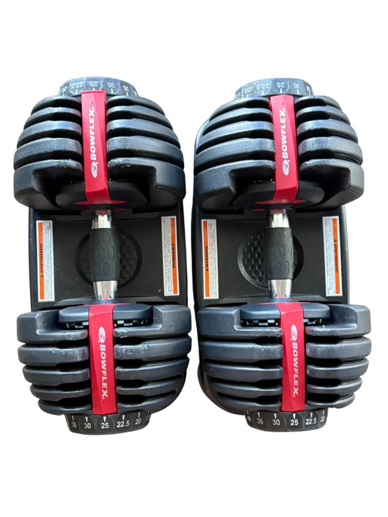 Bowflex Adjustable SelectTeach dumbbells.